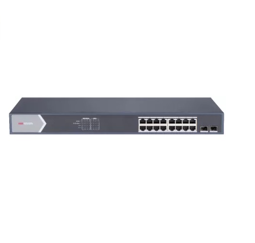 Коммутатор Hikvision DS-3E0518P-E 16x10/100/1000 Мбит/сек, неуправляемый