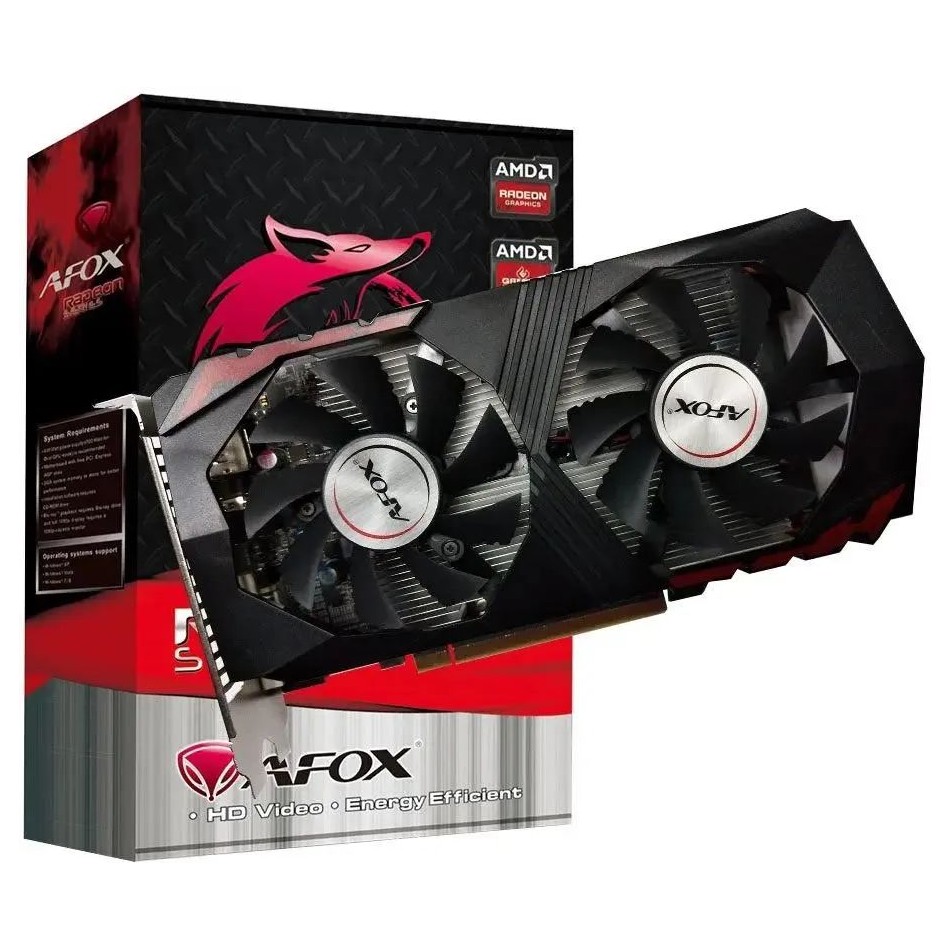 Видеокарта AFOX AMD Radeon RX 560 (AFRX560-4096D5H4-V2) AFRX560-4096D5H4-V2, 4 Гб, GDDR5